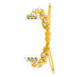 For Apple Watch 42mm Paracord Gypsophila Beads Drawstring Braided Watch Band(Yellow) - Watch Bands by PMC TechLife | Online Shopping South Africa | PMC TechLife