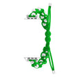 For Apple Watch 42mm Paracord Gypsophila Beads Drawstring Braided Watch Band(Green) - Watch Bands by PMC TechLife | Online Shopping South Africa | PMC TechLife