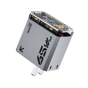 WK WP-U156 Pioneer Series 65W USB+Dual USB-C/Type-C GaN Charger(Silver)