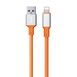 WK WDC-17 2.4A USB to 8 Pin Silicone Data Cable, Length: 1.2m(Orange) - Normal Style Cable by WK | Online Shopping South Africa | PMC TechLife | Buy Now Pay Later Mobicred