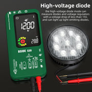 BSIDE S30 Smart Color Screen Infrared Temperature Measurement Multimeter(Red)
