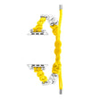 For Apple Watch SE 40mm Paracord Row Beads Drawstring Braided Watch Band(Yellow) - free shipping - PMC TechLife - Order now!