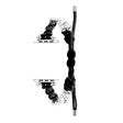 For Apple Watch SE 44mm Paracord Row Beads Drawstring Braided Watch Band(Black) - Watch Bands by PMC TechLife | Online Shopping South Africa | PMC TechLife