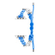 For Apple Watch SE 44mm Paracord Row Beads Drawstring Braided Watch Band(Blue) - Watch Bands by PMC TechLife | Online Shopping South Africa | PMC TechLife