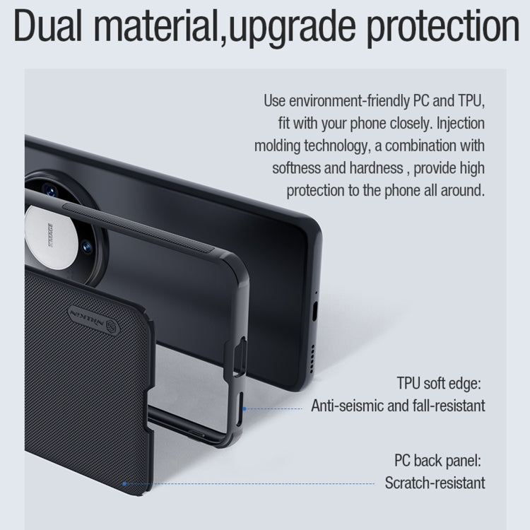For Huawei Mate 60 NILLKIN Frosted Shield Pro Magnetic Magsafe Phone Case(Black)