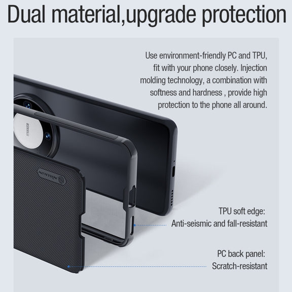 For Huawei Mate 60 NILLKIN Frosted Shield Pro Magnetic Magsafe Phone Case(Green)