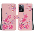 For OPPO A57 5G / A57s 4G Crystal Texture Colored Drawing Leather Phone Case(Cherry Blossoms) - free shipping - PMC TechLife - Order now!