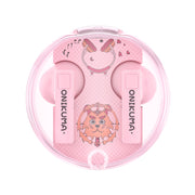 ONIKUMA T301 Transparent Cartoon Wireless Bluetooth Earphone(Pink)