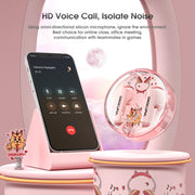 ONIKUMA T301 Transparent Cartoon Wireless Bluetooth Earphone(Pink)