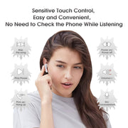 ONIKUMA T301 Transparent Cartoon Wireless Bluetooth Earphone(White)