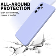 For Samsung Galaxy A35 5G Solid Color Liquid Silicone Dropproof Full Coverage Phone Case(Purple)