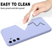 For Samsung Galaxy A35 5G Solid Color Liquid Silicone Dropproof Full Coverage Phone Case(Purple)