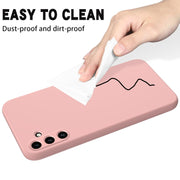 For Samsung Galaxy A35 5G Solid Color Liquid Silicone Dropproof Full Coverage Phone Case(Pink)