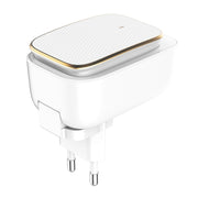 LDNIO A3305 3.4A 3 USB Interfaces Travel Charger Mobile Phone Charger, Support Touch LED Night Light, with Micro USB Data  Cable, EU Plug