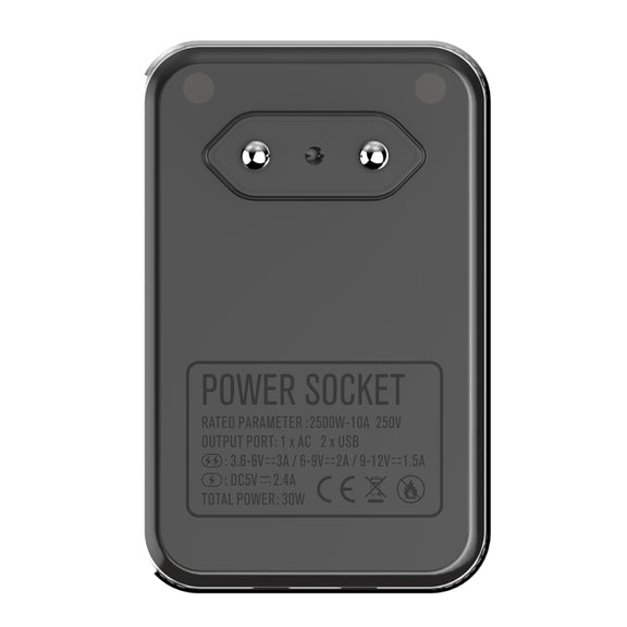 LDNIO SC1205 Universal Conversion Socket + QC3.0 USB + USB Interfaces Multifunction Travel Charger Mobile Phone Charger, EU Plug