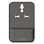 LDNIO SC1205 Universal Conversion Socket + QC3.0 USB + USB Interfaces Multifunction Travel Charger Mobile Phone Charger, EU Plug