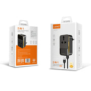 LDNIO SC1205 Universal Conversion Socket + QC3.0 USB + USB Interfaces Multifunction Travel Charger Mobile Phone Charger, EU Plug
