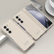 For Samsung Galaxy Z Fold5 Extraordinary Series Hinged Folding Full Phone Case with Pen Slot & Stylus(White) - free shipping - PMC TechLife - Order now!