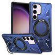 For Samsung Galaxy S23+ 5G MagSafe Magnetic Shockproof Phone Case with Ring Holder(Navy Blue) - Galaxy S23+ 5G Cases by PMC TechLife | Online Shopping South Africa | PMC TechLife