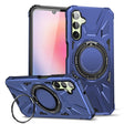 For Samsung Galaxy A24 5G MagSafe Magnetic Shockproof Phone Case with Ring Holder(Navy Blue) - Galaxy Phone Cases by PMC TechLife | Online Shopping South Africa | PMC TechLife