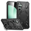 For Samsung Galaxy A15 MagSafe Magnetic Shockproof Phone Case with Ring Holder(Black) - Galaxy Phone Cases by PMC TechLife | Online Shopping South Africa | PMC TechLife