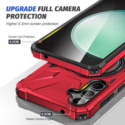 For Samsung Galaxy A15 MagSafe Magnetic Shockproof Phone Case with Ring Holder(Red)