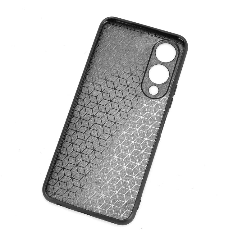 For vivo Y17s 4G Global Cow Pattern Sewing Back Cover Phone Case(Blue)