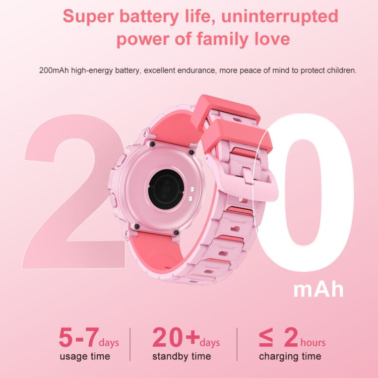 HT19 1.2 inch Round Screen IP68 Children Smart Watch, Support Sleep Monitoring(Black)