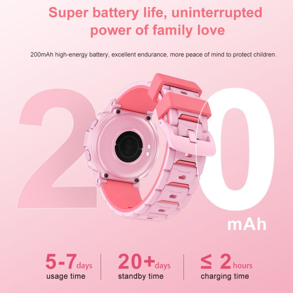 HT19 1.2 inch Round Screen IP68 Children Smart Watch, Support Sleep Monitoring(Pink)