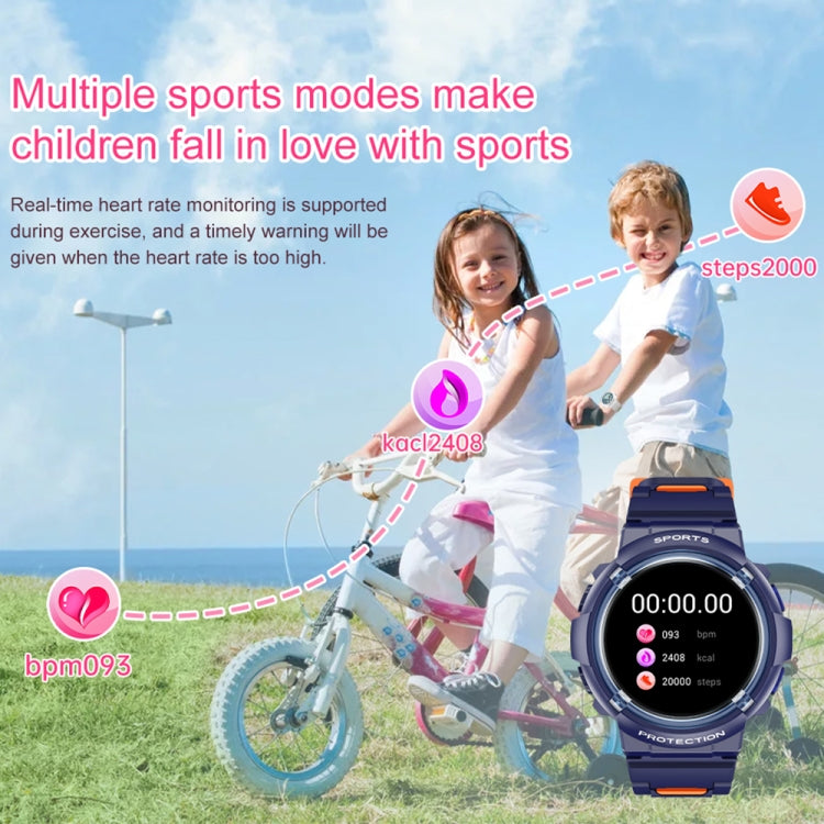 HT19 1.2 inch Round Screen IP68 Children Smart Watch, Support Sleep Monitoring(Black)