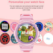 HT19 1.2 inch Round Screen IP68 Children Smart Watch, Support Sleep Monitoring(Blue)