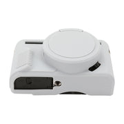 For Canon PowerShot G7 X Mark II / G7X2 Soft Silicone Protective Case with Lens Cover(Grey)