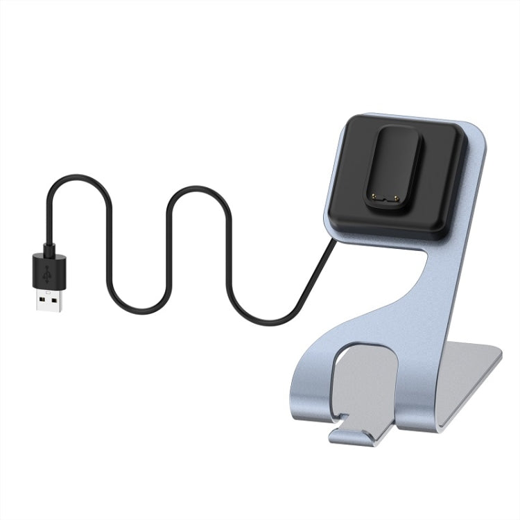 For Fitbit Charge 6 / Luxe Portable Magnetic Metal Charger Holder(Grey)