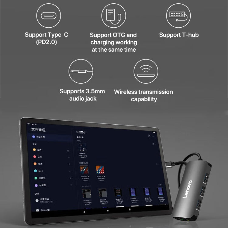 Lenovo K10 Pro 10.6 inch 4G LTE Tablet, 6GB+128GB, Android 12, Qualcomm 6225 Octa Core, Support Face Identification(Grey)
