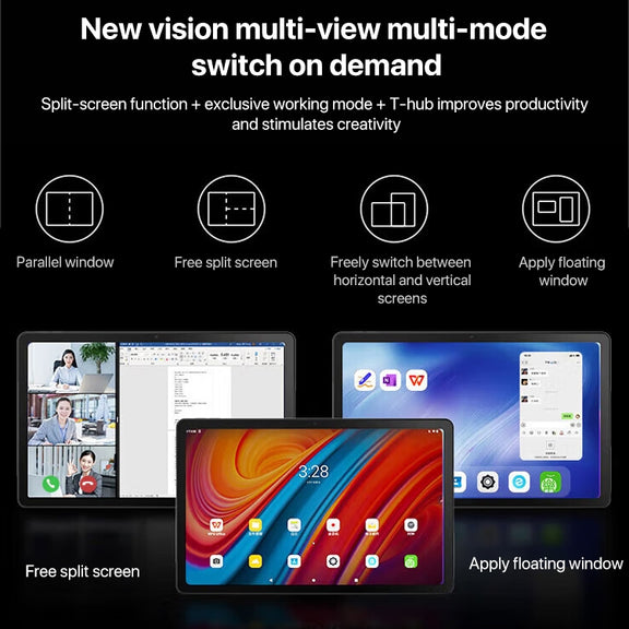 Lenovo K10 Pro 10.6 inch 4G LTE Tablet, 6GB+128GB, Android 12, Qualcomm 6225 Octa Core, Support Face Identification(Grey)