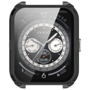 For OPPO Watch 4 Pro PC + Tempered Film Integrated Watch Protective Case(Black)
