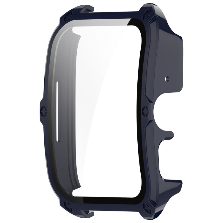 For OPPO Watch 4 Pro PC + Tempered Film Integrated Watch Protective Case(Ink Blue)