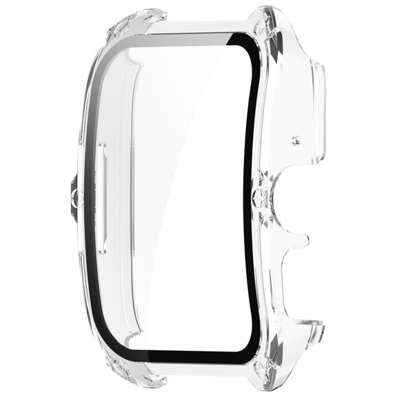 For OPPO Watch 4 Pro PC + Tempered Film Integrated Watch Protective Case(Transparent White)
