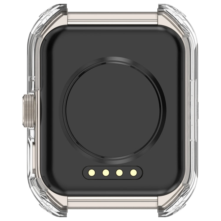 For OPPO Watch 4 Pro PC + Tempered Film Integrated Watch Protective Case(Transparent White)