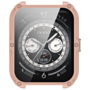 For OPPO Watch 4 Pro PC + Tempered Film Integrated Watch Protective Case(Pink)