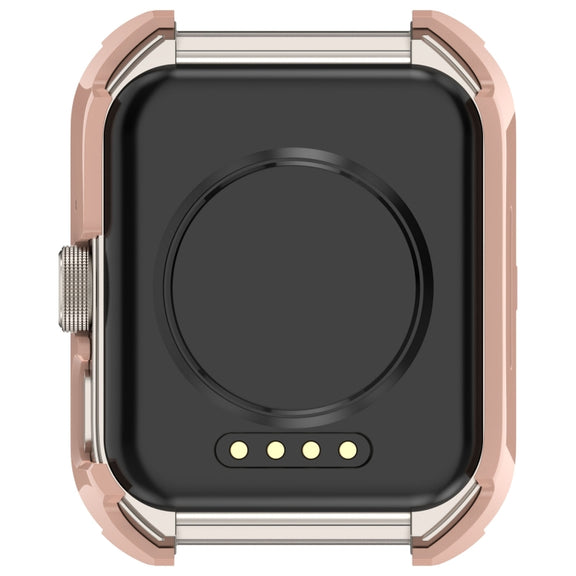 For OPPO Watch 4 Pro PC + Tempered Film Integrated Watch Protective Case(Pink)