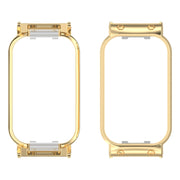 For Xiaomi Smart Band 8 Active / Redmi Band 2 Metal Frame Watch Protective Case(Gold)