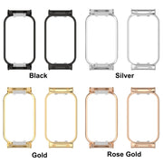 For Xiaomi Smart Band 8 Active / Redmi Band 2 Metal Frame Watch Protective Case(Silver)