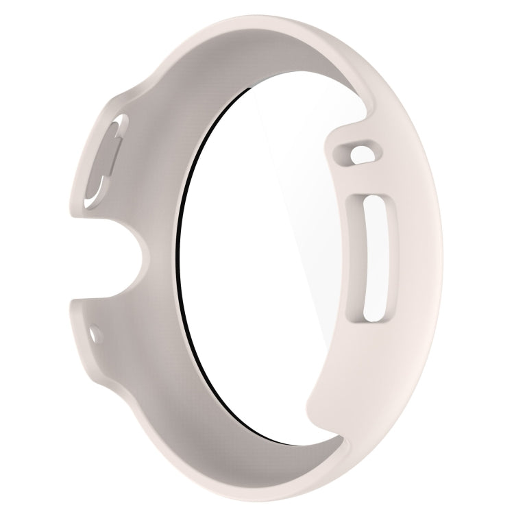For Google Pixel Watch 2 PC + Tempered Film Integrated Watch Protective Case(White)