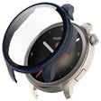 For Amazfit Balance A2286 PC + Tempered Film Integrated Watch Protective Case(Ink Blue) - Watch Cases by PMC TechLife | Online Shopping South Africa | PMC TechLife