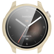 For Amazfit Balance A2286 PC + Tempered Film Integrated Watch Protective Case(Ivory White)