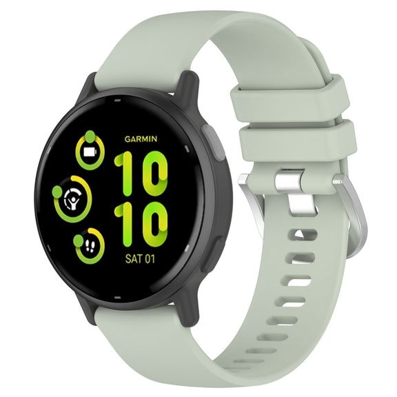 Compatible with Garmin vivoactive 5 / Active 5 20mm Silicone Watch Band(Green)