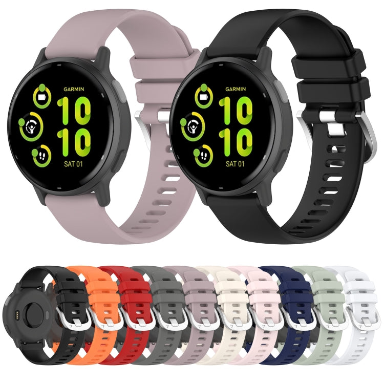 Compatible with Garmin vivoactive 5 / Active 5 20mm Silicone Watch Band(Green)
