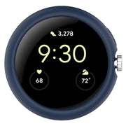 For Google Pixel Watch 2 Half Pack Hollow PC Watch Protective Case(Midnight Blue)
