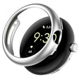 For Google Pixel Watch 2 Half Pack Hollow PC Watch Protective Case(Silver) - Watch Cases by PMC TechLife | Online Shopping South Africa | PMC TechLife